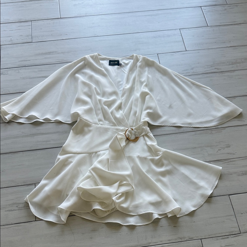 DO+BE White Wrap Dress